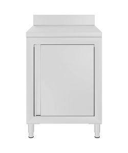 Mobiletto da Cucina Commerciale in Acciaio Inox 60x60x96 cm