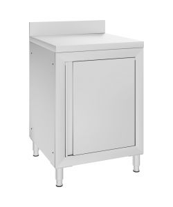 Mobiletto da Cucina Commerciale in Acciaio Inox 60x60x96 cm