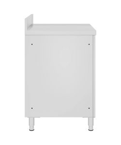 Mobiletto da Cucina Commerciale in Acciaio Inox 60x60x96 cm