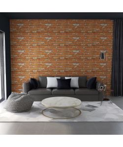 Pannelli Murali 3D con Design Mattoni Marrone Chiaro 11 pz EPS