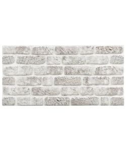 Pannelli Murali 3D con Design Mattoni Grigio Chiaro 11 pz EPS