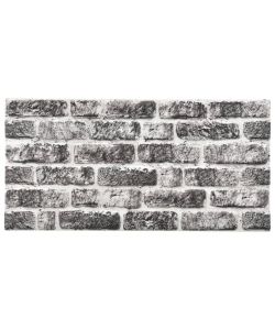 Pannelli Murali 3D con Mattoni Grigio Scuro 11 pz EPS