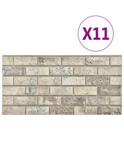 Pannelli Murali 3D con Design a Mattoni Sabbia 11 pz EPS