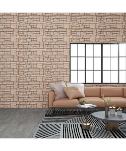 Pannelli Murali 3D con Design a Mattoni Beige 11 pz EPS