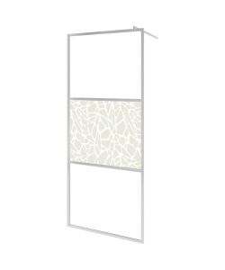 Parete per Doccia Walk-in in Vetro ESG Design Pietra 90x195 cm