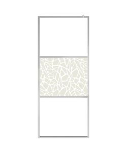 Parete per Doccia Walk-in in Vetro ESG Design Pietra 115x195 cm