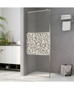 Parete per Doccia Walk-in in Vetro ESG Design Pietra 115x195 cm