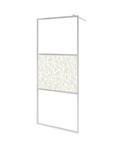Parete per Doccia Walk-in in Vetro ESG Design Pietra 140x195 cm