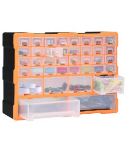  Mobile Contenitore con 40 Cassetti 52x16x37,5 cm