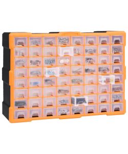  Mobile Contenitore con 64 Cassetti 52x16x37,5 cm