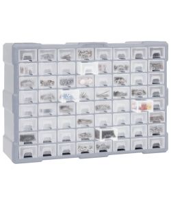  Mobile Contenitore con 64 Cassetti 52x16x37,5 cm