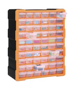  Mobile Contenitore con 60 Cassetti 38x16x47,5 cm