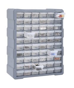  Mobile Contenitore con 60 Cassetti 38x16x47,5 cm