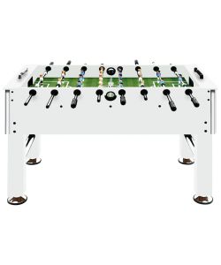 Tavolo Calcio Balilla in Acciaio 60 kg 140x74,5x87,5 cm Bianco