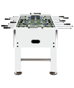 Tavolo Calcio Balilla in Acciaio 60 kg 140x74,5x87,5 cm Bianco