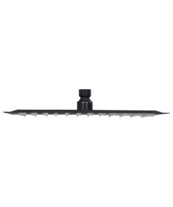Testa Doccia a Pioggia Acciaio Inox 30x20 cm Rettangolare Nera