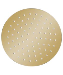 Testa Doccia a Pioggia in Acciaio Inox 20 cm Rotonda Oro