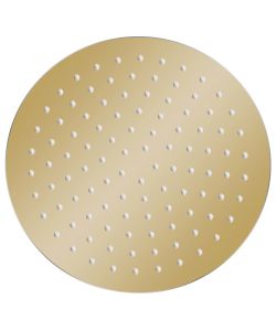 Testa Doccia a Pioggia in Acciaio Inox 25 cm Rotonda Oro