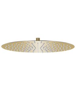 Testa Doccia a Pioggia in Acciaio Inox 40 cm Rotonda Oro