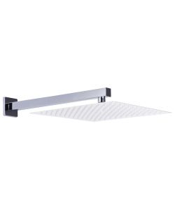 Braccio di Supporto Doccia Quadrato Acciaio 201 Argento 30 cm