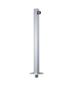 Braccio di Supporto Doccia Quadrato Acciaio 201 Argento 40 cm