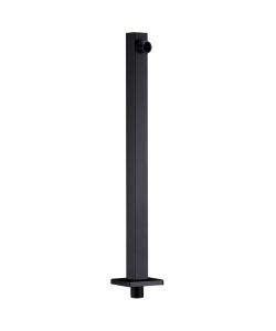 Braccio di Supporto Doccia Quadrato Acciaio 201 Nero 40 cm