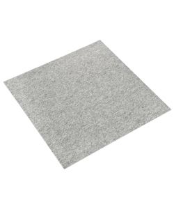 Quadrotte di Moquette 20 pz 5 mq 50x50 cm Grigio Chiaro