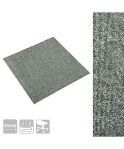 Quadrotte di Moquette 20 pz 5 mq 50x50 cm Verdi