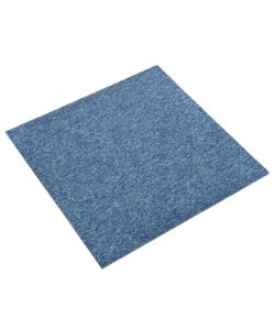 Quadrotte di Moquette 20 pz 5 mq 50x50 cm Blu