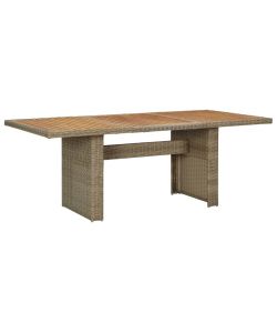 Tavolo da Giardino Marrone 200x100x74 cm in Polyrattan