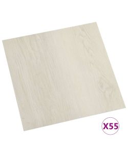 Listoni per Pavimenti Autoadesivi 55 pz in PVC 5,11 mq Beige 324654