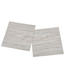 Listoni Pavimenti Autoadesivi 55 pz in PVC 5,11mq Grigio Chiaro 324661