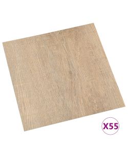 Listoni per Pavimenti Autoadesivi 55 pz in PVC 5,11 mq Marroni 324664