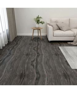 Listoni Pavimenti Autoadesivi 55 pz in PVC 5,11 mq Grigio Scuro