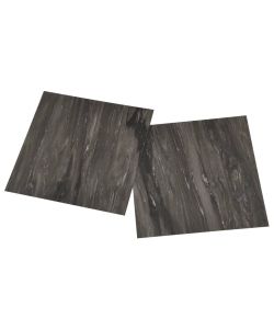 Listoni Pavimenti Autoadesivi 55 pz in PVC 5,11 mq Grigio Scuro