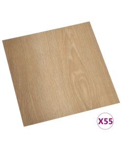 Listoni per Pavimenti Autoadesivi 55 pz in PVC 5,11 mq Marroni 324666