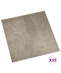 Listoni per Pavimenti Autoadesivi 55 pz in PVC 5,11 mq Grigi 324668