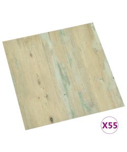Listoni Pavimenti Autoadesivi 55 pz PVC 5,11 mq Marrone Chiaro 324670