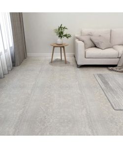 Listoni Pavimenti Autoadesivi 55 pz in PVC 5,11mq Grigio Chiaro 324674
