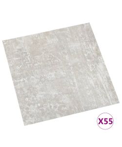 Listoni Pavimenti Autoadesivi 55 pz in PVC 5,11mq Grigio Chiaro 324674