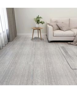 Listoni per Pavimenti Autoadesivi 55 pz in PVC 5,11 mq Grigi 324675