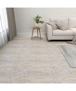 Listoni per Pavimenti Autoadesivi 55 pz in PVC 5,11 mq Beige 324676