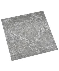 Listoni Pavimenti Autoadesivi 55 pz PVC 5,11 mq Grigio Cemento 324677