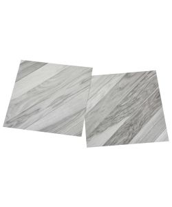 Listoni Pavimenti Autoadesivi 55 pz in PVC 5,11 mq Grigi Rigati 324678