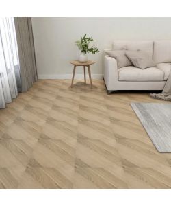 Listoni Pavimenti Autoadesivi 55 pz PVC 5,11 mq Marroni Rigati