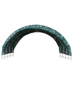 Tenda per Bestiame in PVC 3,7x3,7 m Verde