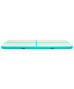 Tappetino Ginnastica Gonfiabile e Pompa 600x100x15cm PVC Verde