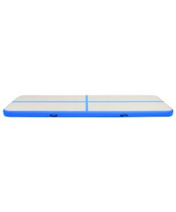 Tappetino Ginnastica Gonfiabile con Pompa 700x100x20cm PVC Blu