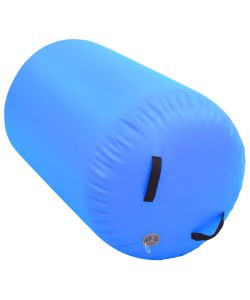 Rullo da Ginnastica Gonfiabile con Pompa 100x60 cm in PVC Blu