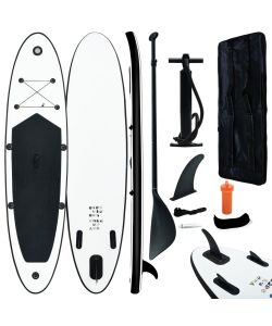Set Tavola Gonfiabile da SUP Nero e Bianco